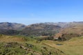 Mountains beyond Great Langdale from Loughrigg Royalty Free Stock Photo