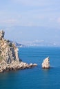 Mountains and the black sea Royalty Free Stock Photo