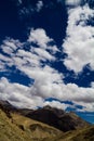 Mountains and blue sky