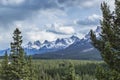 Mountains of Bow Valley Banff National Park Alberta Canada Royalty Free Stock Photo