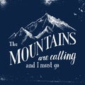 The mountains are calling and I must go - emblem