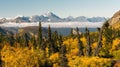 Chugach Mountains Matanuska River Valley Alaska United States Royalty Free Stock Photo