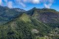 Mountains and city. Beauty of the mountains. Royalty Free Stock Photo