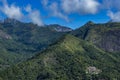 Mountains and city. Beauty of the mountains. Royalty Free Stock Photo