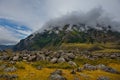 Mountains in the cloud cap Royalty Free Stock Photo