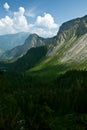 Mountains and clouds