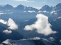 Mountains and clouds