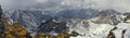 Mountains and clouds in Arunachal Pradesh, India Royalty Free Stock Photo