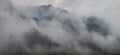 Mountains in the clouds, natural backgrounds. Misty morning