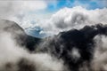 Mountains with clouds. Plateau ` End of the World ` , Horton, Sri Lanka