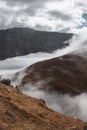 Mountains with clouds