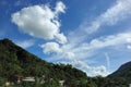 Mountains and clouds