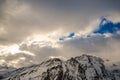 Mountains Clouds and sky Royalty Free Stock Photo