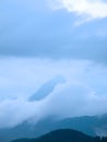 Mountains clouds and sky Royalty Free Stock Photo