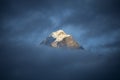 Mountains in clouds