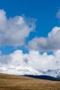 Mountains, Clouds and the Wide Sky Royalty Free Stock Photo