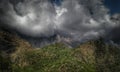 Mountains cloudy day Royalty Free Stock Photo