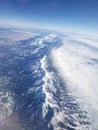 Mountains in Colorado on a flight to LA