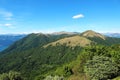 Mountains covered by forest landscape in summer