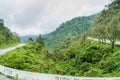 Mountains covered with a lush forest Royalty Free Stock Photo