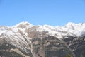 Mountains covered with snow and overgrown with spruce - The Principality of Andorra, Pyrenees, Europe. Royalty Free Stock Photo