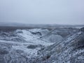 Mountains covered by snow