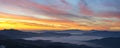 Mountains and Dawn Sky Royalty Free Stock Photo