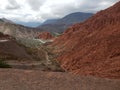 Mountains desert dirt dry atacama empty cloud Royalty Free Stock Photo