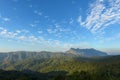Mountains of Doi Luang Chiang Dao in forest Royalty Free Stock Photo