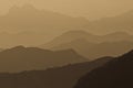 Mountains at dusk Royalty Free Stock Photo