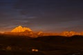 Mountains at dusk