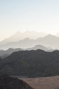 Mountains in Egypt. Mountain landscape. Mountains in the desert. Shadows from the mountains Royalty Free Stock Photo