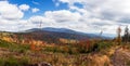 Mountains in the fall. Mountain panorama full of autumn colors. ÃÂ»ywiec Beskids, Poland