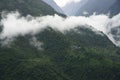 The mountains fields in Annapurna Circuit Royalty Free Stock Photo