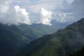 The mountains fields in Annapurna Circuit