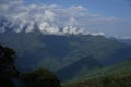 The mountains fields in Annapurna Circuit