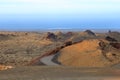 Mountains of fire, Montanas del Fuego, Timanfaya National Park in Lanzarote Island, Spain Royalty Free Stock Photo