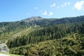 Mountains that fit wonderfully into the landscape photographed on vacation