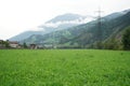 Mountains that fit wonderfully into the landscape photographed on vacation