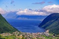 Mountains fjord landscape, Norway Royalty Free Stock Photo