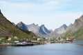 The mountains of fjord of Reine in Lofoten