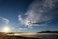 Mountains fog clouds photographer dawn Royalty Free Stock Photo