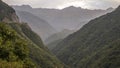 The mountains and forest along the road to Svaneti region of republic of Georgia