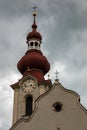 Mountains and church