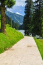 Mountains, forests and lake in Azad jammu and kashmir Royalty Free Stock Photo