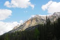 Mountains, forests and sky