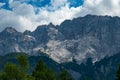 The mountains of the German Alps in Bavaria - typical view