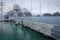 Mountains and glaciar, view from cruise ship, Antarctica