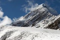 Mountains and glacier.