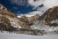 Mountains and glacier.